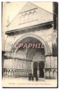 Epinal Old Postcard The old gate of Saint Maurice & # 39eglise