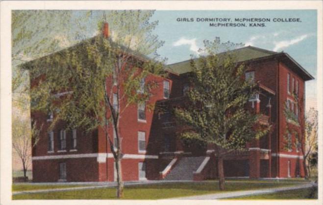 Kansas McPherson Girls Dormitory McPherson College