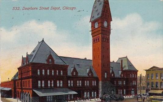 Illinois Chicago Dearborn Street Depot 1912