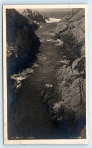 RPPC CARMEL, CA California ~ SURF & ROCKS~ POINT LOBOS c1920s Pillsbury Postcard