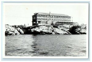 c1910's Straitsmouth Inn Rockport Massachusetts MA RPPC Photo Antique Postcard