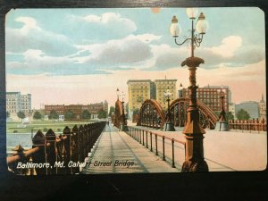 Vintage Postcard 1907-1915 Calvert Street Bridge Baltimore Maryland