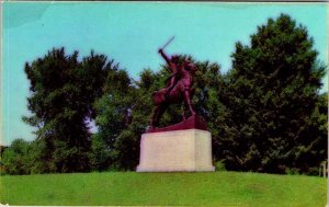 Postcard MONUMENT SCENE Manchester New Hampshire NH AO4200