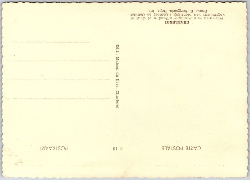 Charleroi Panorama Vers Montigny S/Sambre Et Couillet Real Photo RPPC Postcard