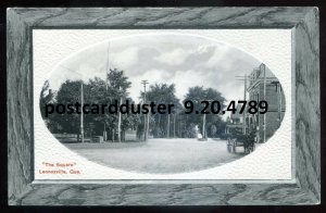 h5069 - LENNOXVILLE Quebec Postcard 1910s Town Square by Burge