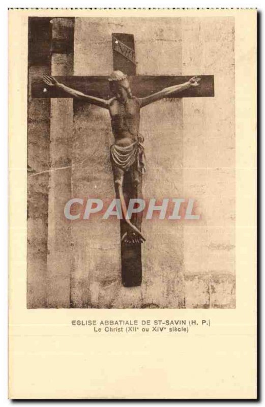 St Savin Old Postcard L & # abbey 39eglise Christ