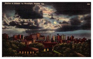 Postcard CITY SKYLINE SCENE Atlanta Georgia GA AR5683