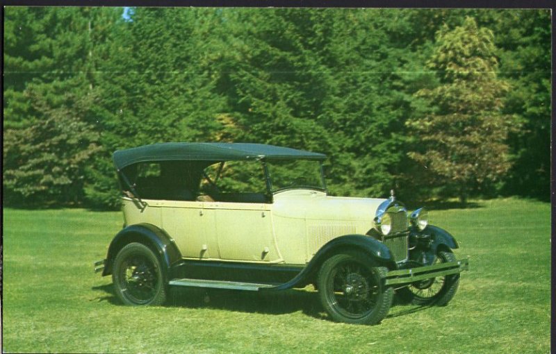 Classic Car Postcard 1928 FORD Model A Phaeton