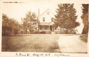 F63/ North Dover Ohio RPPC Postcard c1910 Highlawn Home Porch