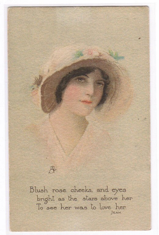 To See Her Was To Love Her Beautiful Lady Tuck postcard