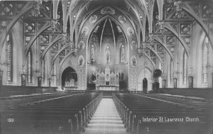 G52/ New Bedford Massachusetts RPPC Postcard c1910 St Lawrence Church