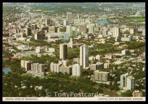 Aerial View of Winnipeg