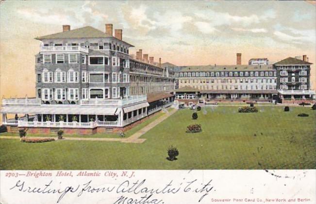 New Jersey Atlantic City The Brighton Hotel 1906