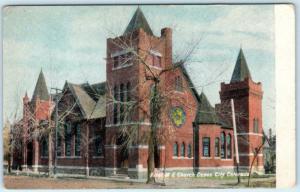 CANON CITY, Colorado CO   FIRST M.E. CHURCH  ca 1910s  Postcard