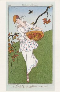 Charlies Barbier Paris French 1914 WW1 Fashion Plate Postcard