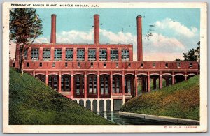 Vtg Muscle Shoals Alabama AL Permanent Power Plant 1920s Old View Postcard