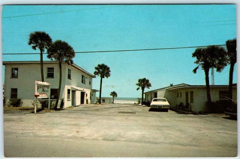 c1970s Daytona Beach Shores, FL Whispering Waves Motel Roadside Chrome PC A332