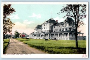 Ausable Chasm New York NY Postcard Hotel Ausable Exterior Building c1910 Vintage