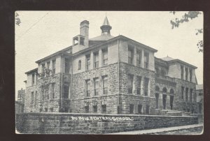 DUBOIS PENNSYLVANIA PA. DU BOIS CENTRAL SCHOOL BUILDING VINTAGE POSTCARD