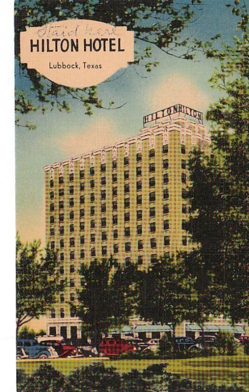 Postcard Hilton Hotel Lubbock Texas