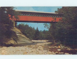 Unused Pre-1980 COVERED BRIDGE Arlington - Near Manchester Vermont VT H7624