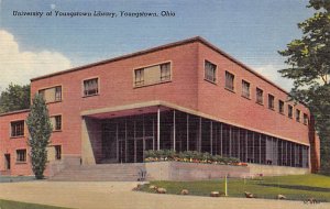 University of Youngstown Library Youngstown, Ohio USA View Postcard Backing 