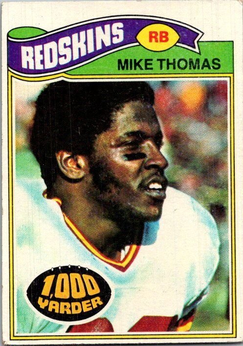 1977 Topps Football Card Mike Thomas Washington Redskins sk21395