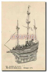 Old Postcard Musee Cluny Nave said Charles V Germany