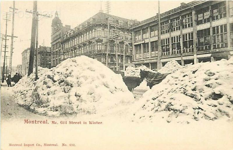 Canada, Quebec, Montreal, Mc Gill Street, Winter, Montreal Import Company