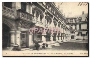 Old Postcard Chateau de Pierrefonds Court of Honor a Gallery