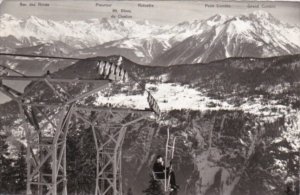 Switzerland A la Creusaz les Marecottes Ski Lift Real Photo