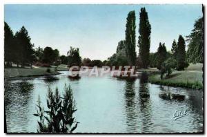 Modern Postcard Roubaix BARBIEUX Park Lake