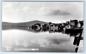 RPPC South End Lerwick Shetland Scotland UK Postcard