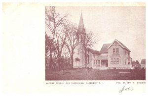Rhode Island  Wakefield  Baptist Church and parsonage