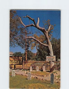 Postcard Hangman's Tree, Boot Hill Cemetery, Dodge City, Kansas