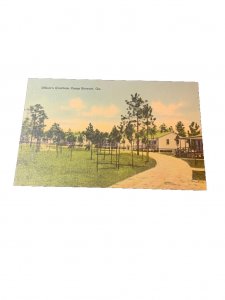 Postcard Early View of Officer's  at Camp Stewart, GA.   L7