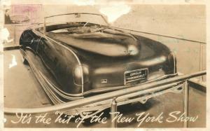 CHRYSLER THUNDERBOLT NEW YORK AUTO SHOW ADVERTISING VINTAGE PHOTO POSTCARD RPPC