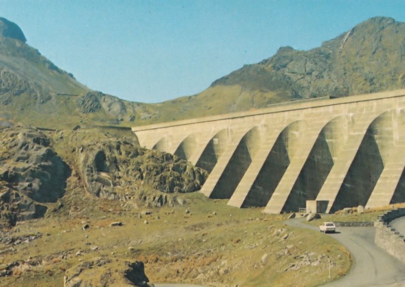 Stwlam Dam Flestinog Pumped Storage Scheme Wales Electricity Board Postcard