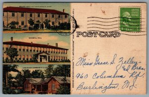 Postcard Piney Woods MS c1940s Piney Woods School Advertisement Multi View