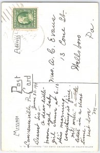 Antique Cherub-Baby Birth Announcement Postcard Dated 1911