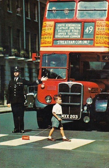 England London Policeman On Point Duty 1979