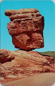 Balanced Rock Garden of Gods Pikes Peak Region CO Colorado Unused Postcard G39
