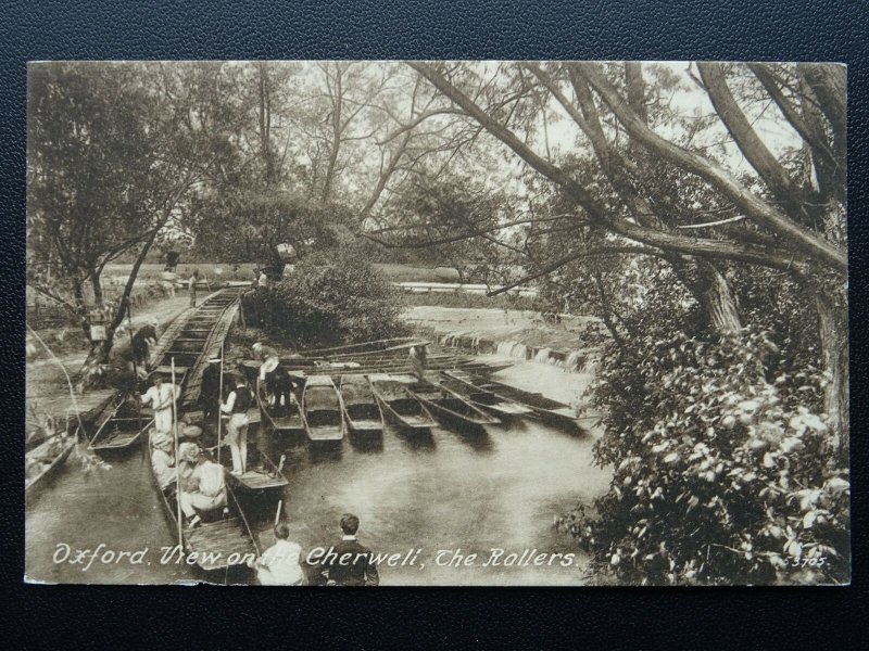Oxford PUNTS ON THE CHERWELL The Rollers - Old Postcard by Frith 53705
