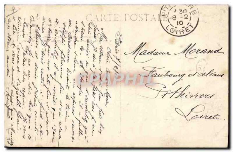 Old Postcard Militaria Paris Crue of the Seine Station Bourdonnais online inv...