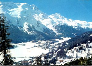 Switzerland St Moritz Totalansicht