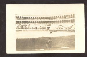 RPPC MEXICO CITY MEXICO BULLFIGHT STADIUM MATADOR OLD REAL PHOTO POSTCARD