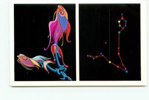 Postcard Constellation Pices the Fish Great Square of Pegasus Stars   # 3077A