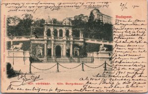 Hungary Budapest Kir Varbazar Vintage Postcard C100