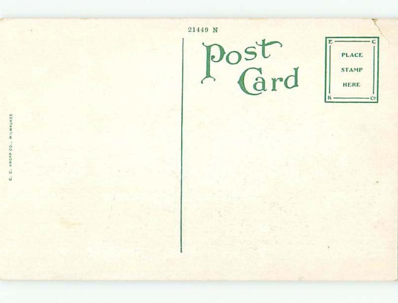 Unused Divided-Back CONTINENTAL HOTEL Washington DC u9834