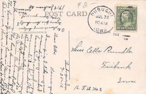 Dubuque Iowa~Mississippi River Eagle Point~RR Track Curves~1910 Postcard
